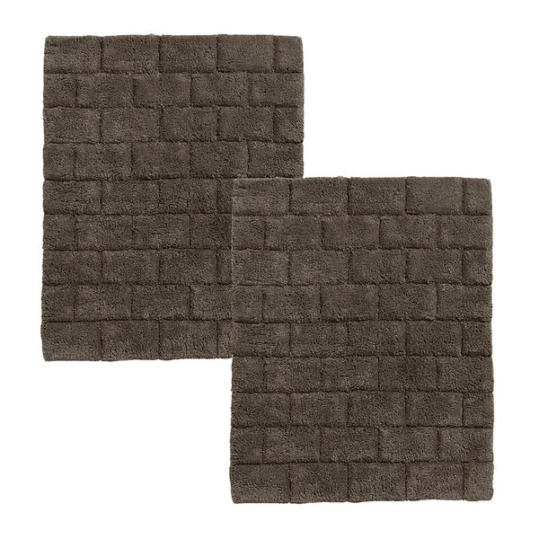 Seahorse Badmat Metro Basalt Set van 2