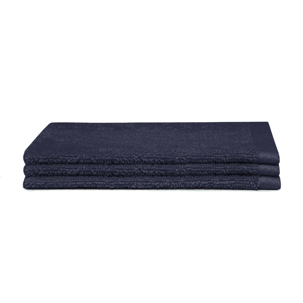 Seahorse Washandje Pure Indigo Set van 3