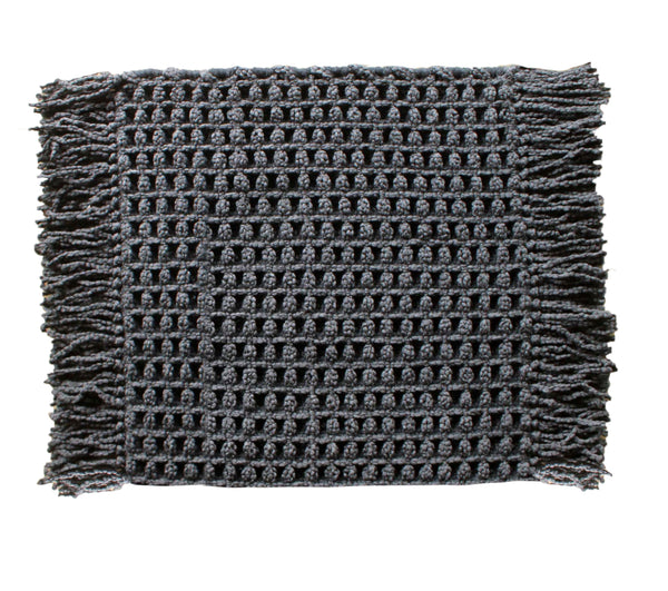 Heckett & Lane Badmat Madras Dark-Grey