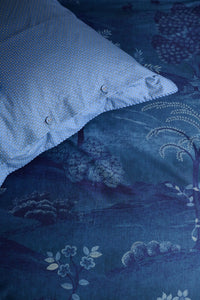 Pip Studio Dekbedovertrek Sundara Wood Donkerblauw