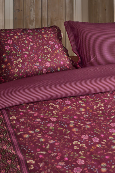 Pip Studio Dekbedovertrek Flora Bangalore Donker roze