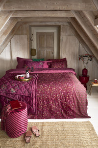 Pip Studio Dekbedovertrek Flora Bangalore Donker roze