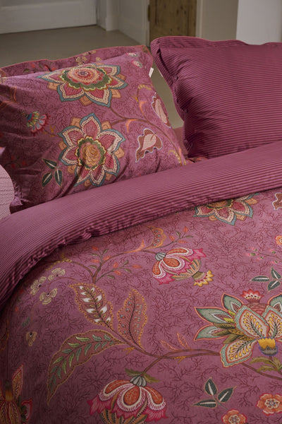 Pip Studio Dekbedovertrek Mumbai Evening Donker roze