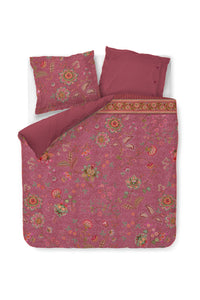 Pip Studio Dekbedovertrek Mumbai Evening Donker roze