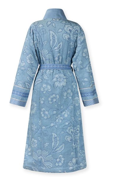 Pip Studio Badjas Jasmin Jacquard Bathrobe Licht blauw