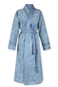 Pip Studio Badjas Jasmin Jacquard Bathrobe Licht blauw
