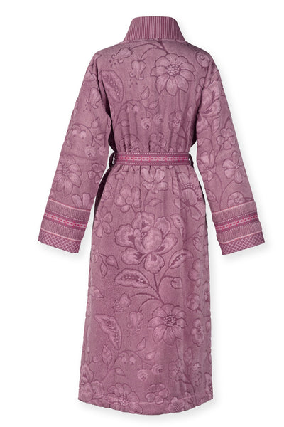 Pip Studio Badjas Jasmin Jacquard Bathrobe Licht roze