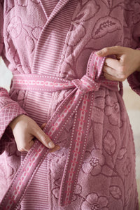 Pip Studio Badjas Jasmin Jacquard Bathrobe Licht roze
