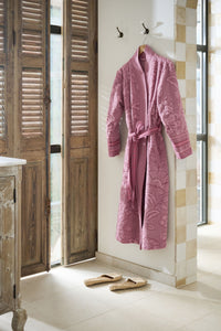Pip Studio Badjas Jasmin Jacquard Bathrobe Licht roze