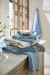 Pip Studio Handdoek Jasmin Jacquard Licht blauw
