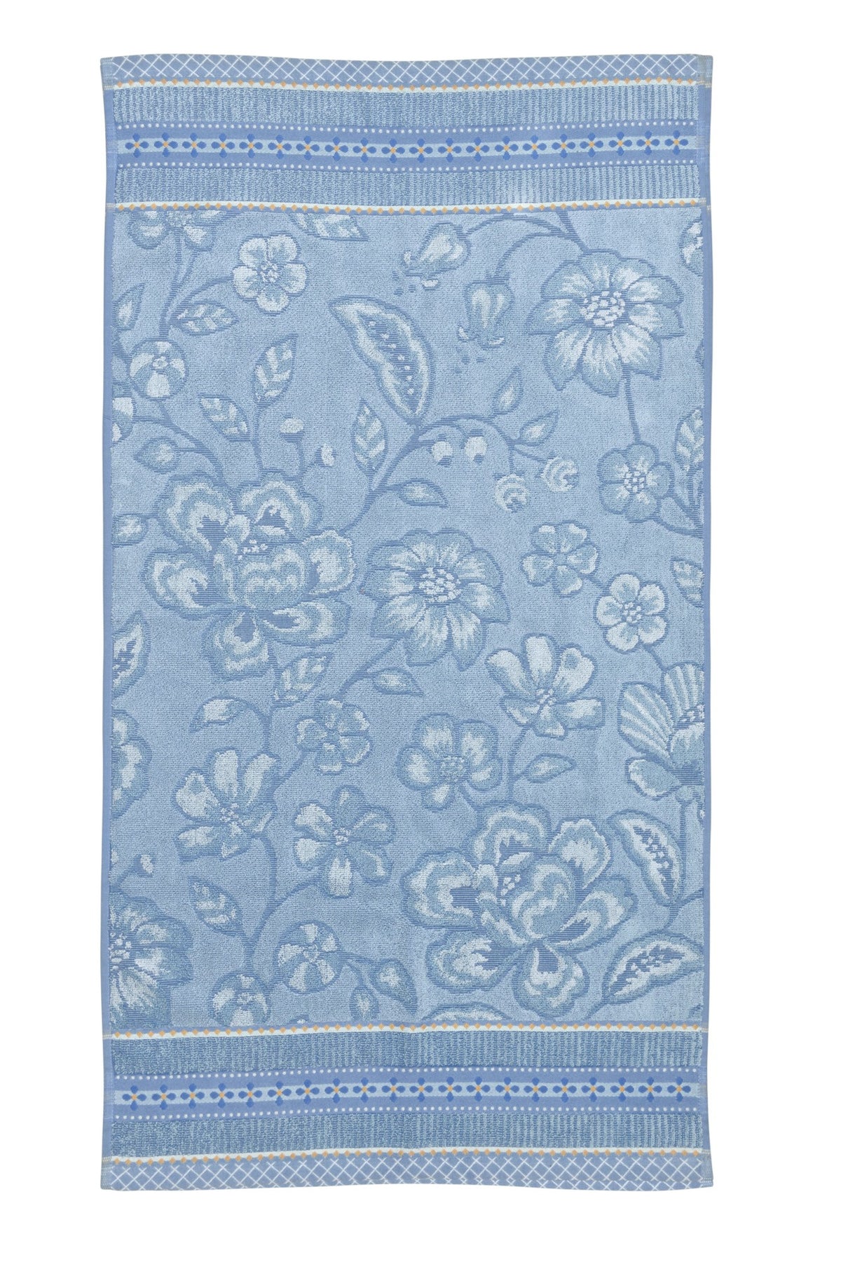 Pip Studio Handdoek Jasmin Jacquard Licht blauw