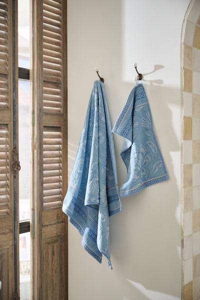 Pip Studio Handdoek Jasmin Jacquard Licht blauw
