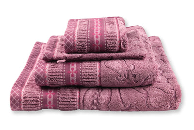 Pip Studio Handdoek Jasmin Jacquard Licht roze