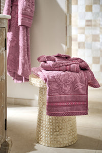 Pip Studio Handdoek Jasmin Jacquard Licht roze