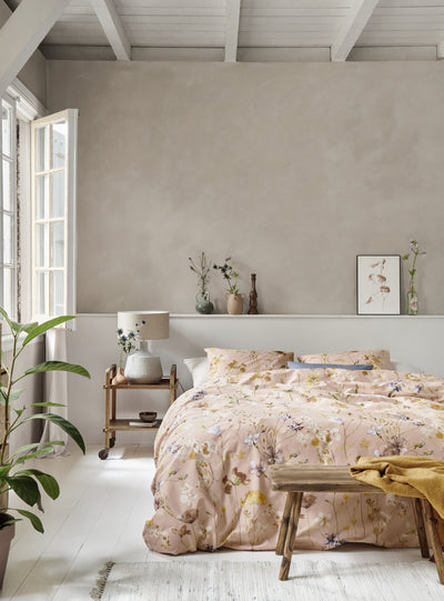 Ariadne at Home Dekbedovertrek Soft Flowers Nude