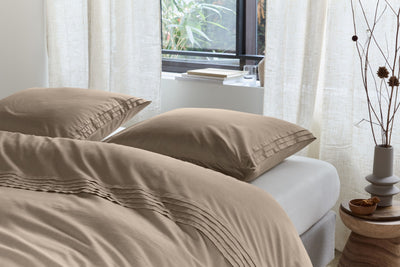 BeddingHouse Dekbedovertrek Osiris Taupe