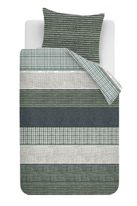 Riviera Maison Dekbedovertrek Tailor Blauw Groen