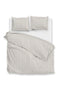 Zohome Dekbedovertrek Righe di Percalle Light-Taupe