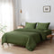 Boomba Bamboo Dekbedovertrek Premium Instopstrook Deep Moss