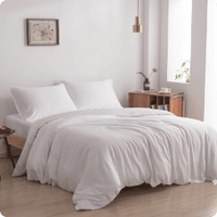 Boomba Bamboo Dekbedovertrek Premium Instopstrook Coco White