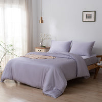 Boomba Bamboo Dekbedovertrek Premium Instopstrook Lavender Mist