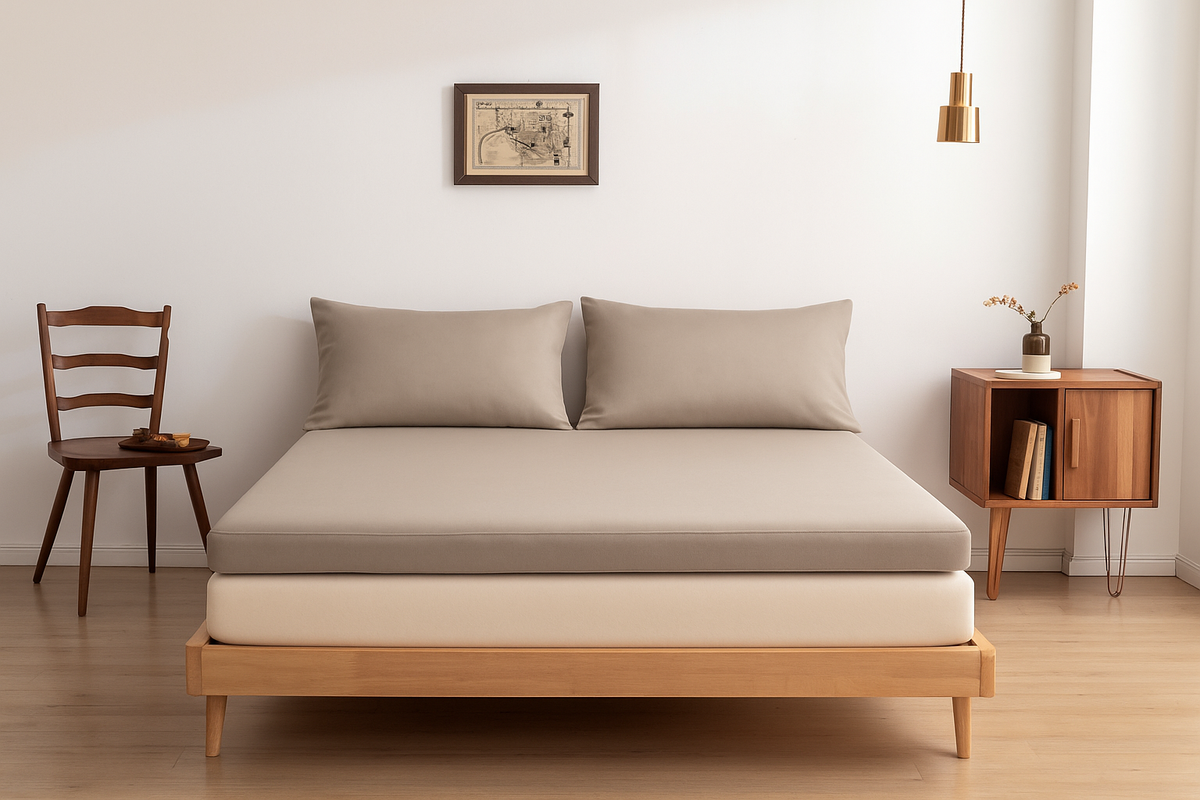 Boomba Bamboo Topper hoeslaken Premium Soft Taupe