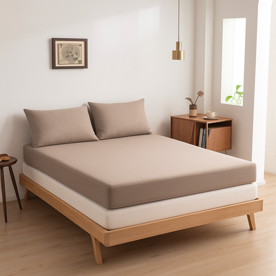 Boomba Bamboo Topper hoeslaken Premium Soft Taupe