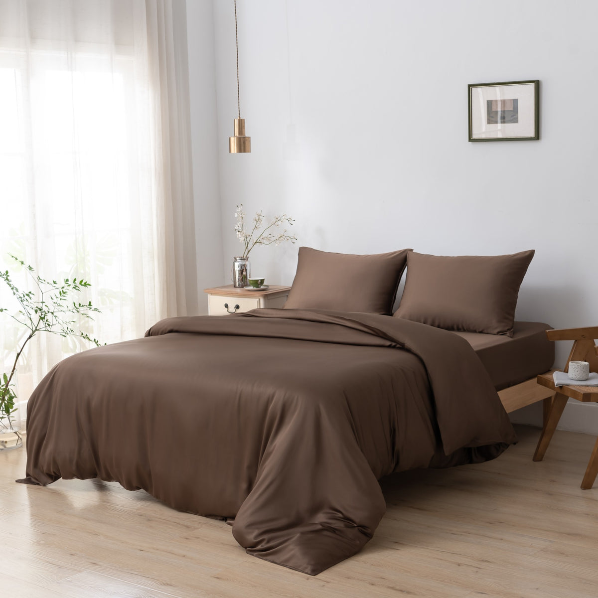 Boomba Bamboo Dekbedovertrek Premium Coffee Brown