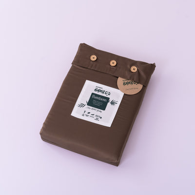 Boomba Bamboo Dekbedovertrek Premium Coffee Brown