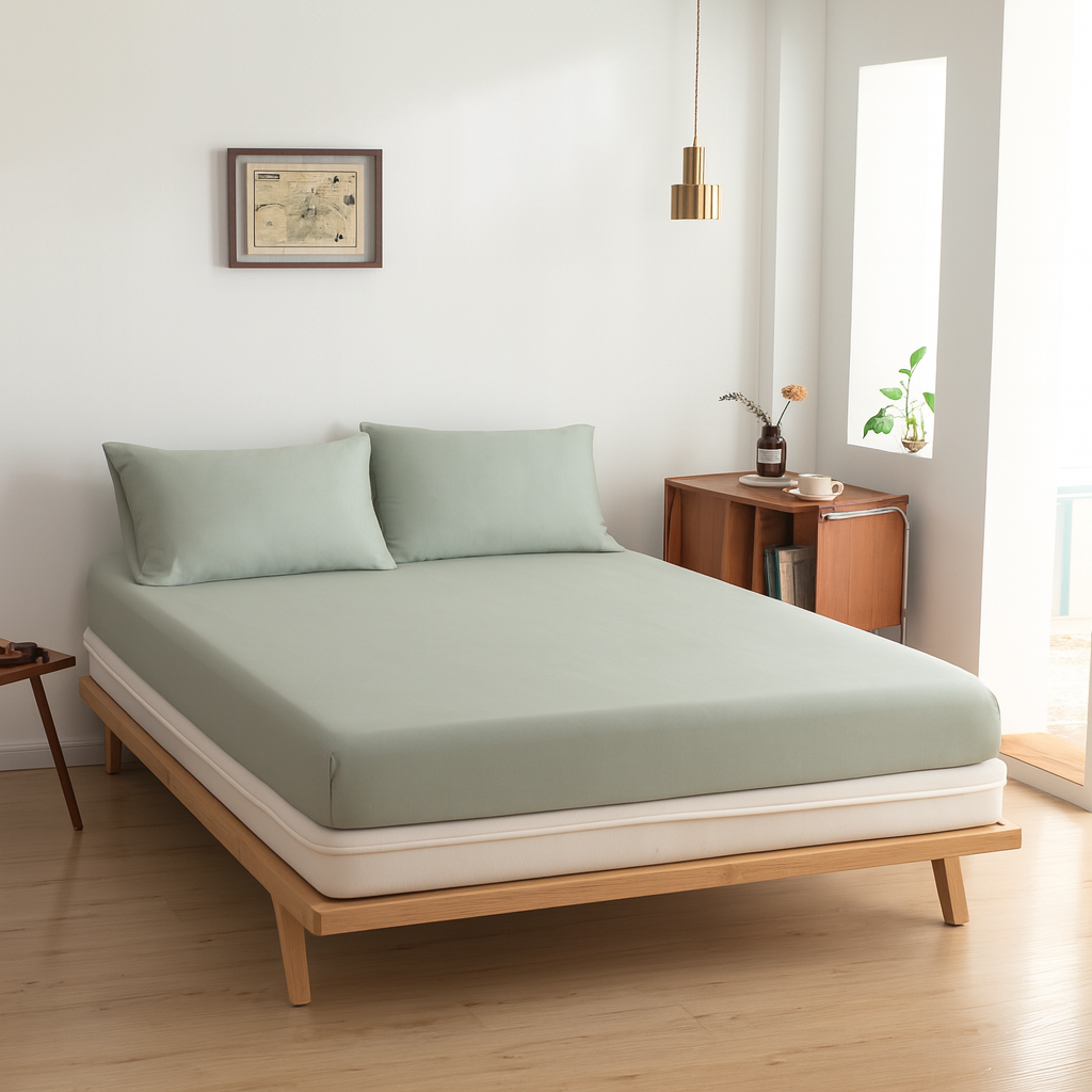 Boomba Bamboo Topper hoeslaken Premium Sage Green