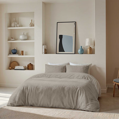 Byrklund Dekbedovertrek Favorite Fuzzle Taupe