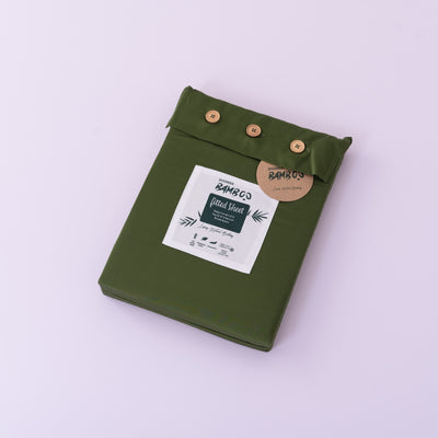 Boomba Bamboo Hoeslaken Premium Deep Moss