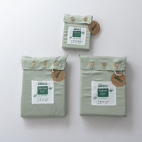 Boomba Bamboo Dekbedovertrek Premium Instopstrook Sage Green