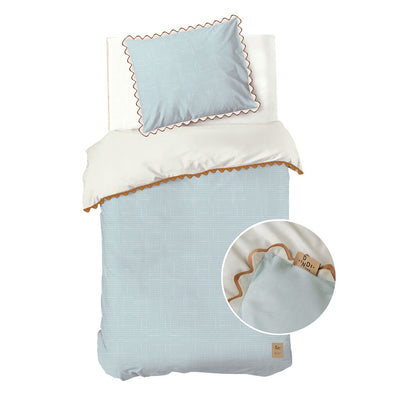 Dindi Home Dekbedovertrek Sweet & Curvy Blauw / Lichtblauw
