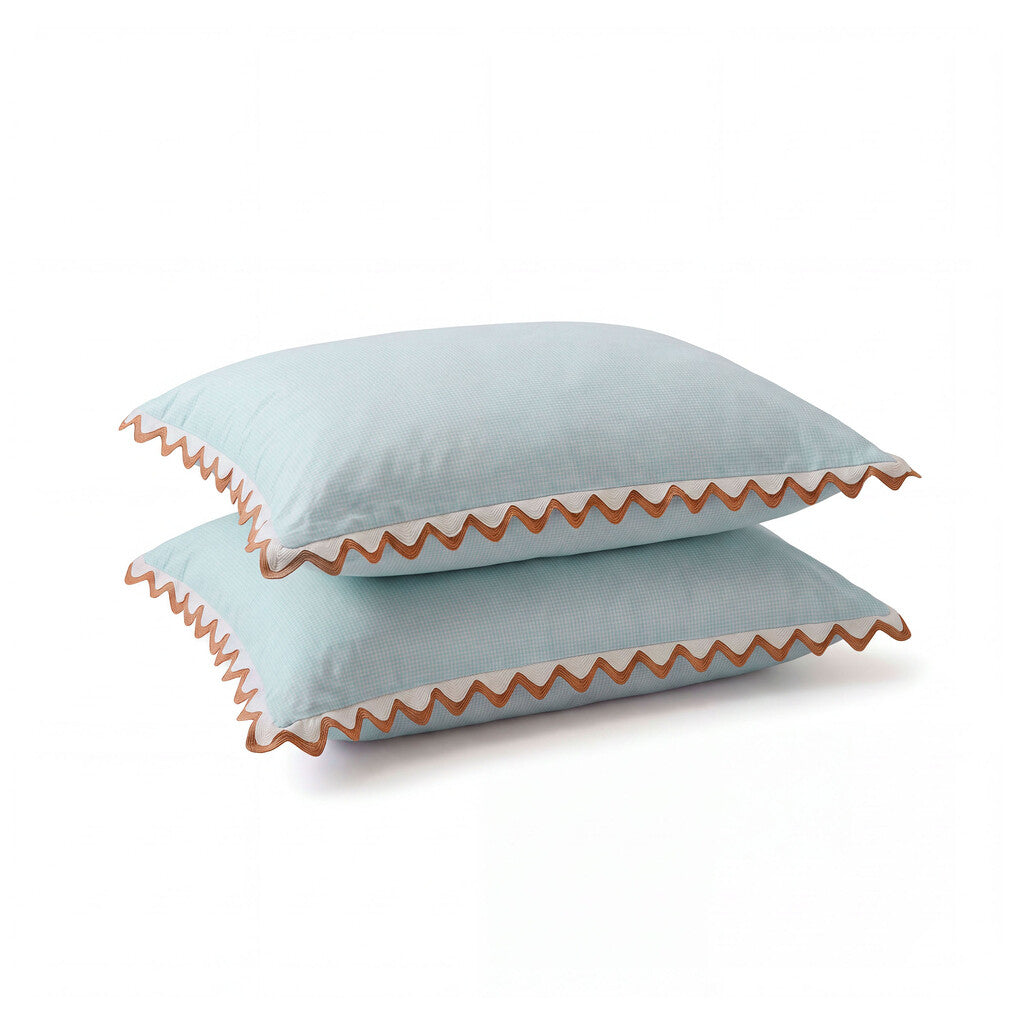 Dindi Home Kussensloop Sweet & Curvy Blauw / Lichtblauw