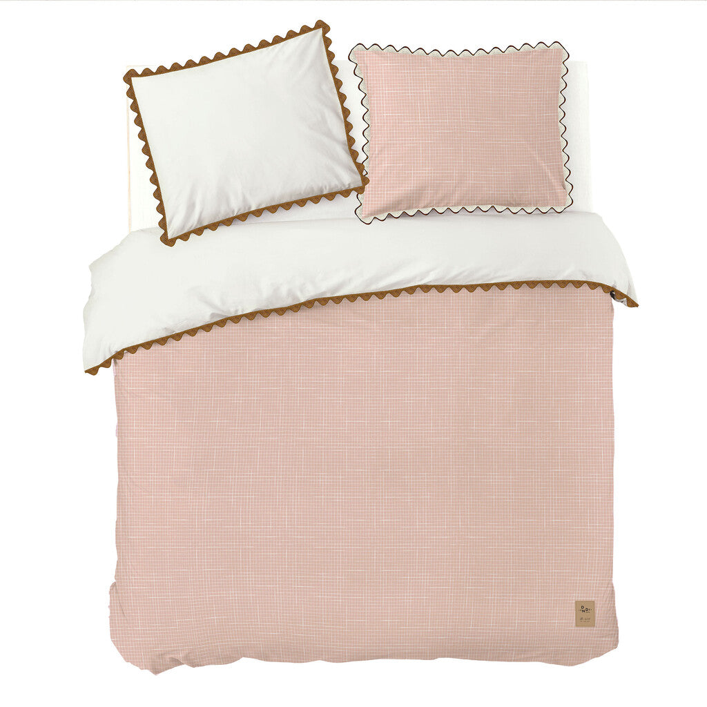 Dindi Home Dekbedovertrek Sweet & Curvy Roze / Beige