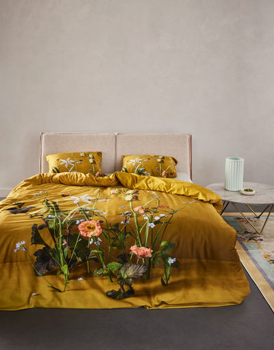 Essenza Dekbedovertrek Ficaria Flower ochre