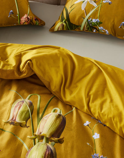 Essenza Dekbedovertrek Ficaria Flower ochre
