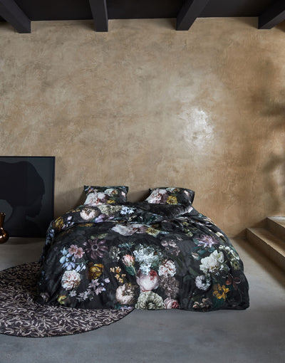 Essenza Dekbedovertrek Fleur Festive Blooming Black