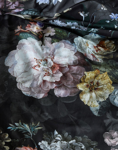 Essenza Dekbedovertrek Fleur Festive Blooming Black