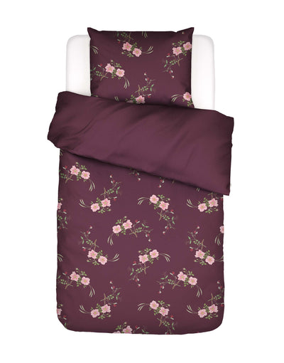 Essenza Dekbedovertrek Maren Mauve wine