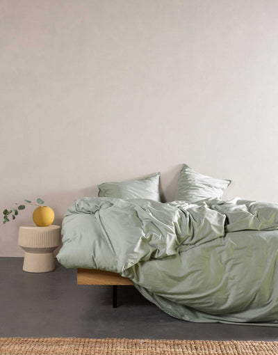 Essenza Dekbedovertrek Minte Dusty green
