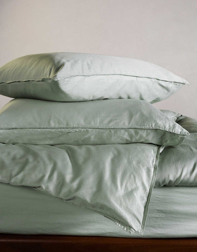 Essenza Dekbedovertrek Minte Dusty green