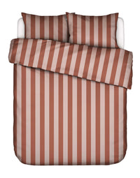 Essenza Dekbedovertrek Minte Stripe Terracotta - Blush pink