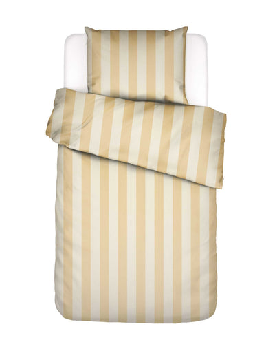 Essenza Dekbedovertrek Minte Stripe Yellow straw - Vanilla