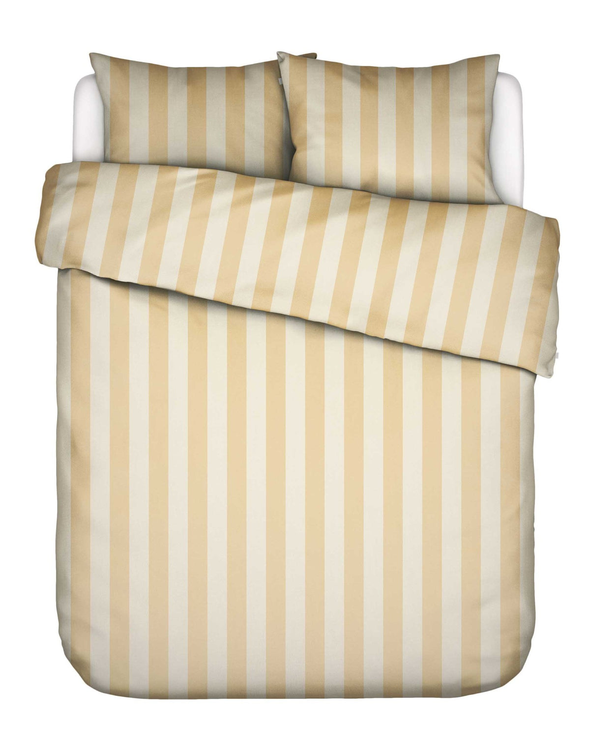 Essenza Dekbedovertrek Minte Stripe Yellow straw - Vanilla