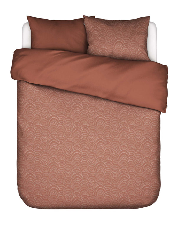 Essenza Dekbedovertrek Raye Terracotta