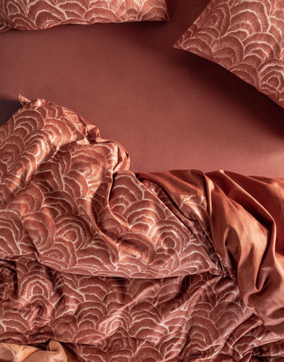 Essenza Dekbedovertrek Raye Terracotta