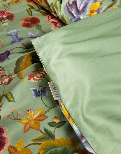 Essenza Dekbedovertrek Rosanella Basil green