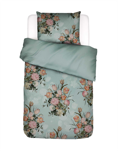 Essenza Dekbedovertrek Tulip Bloom Surf green
